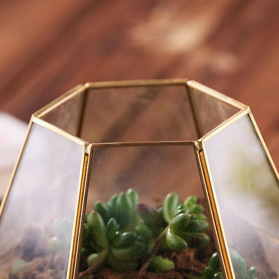 Modern Tabletop Decor Glass Homeware Geometric Terrarium DIY Flower Display Vase supplier